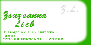 zsuzsanna lieb business card